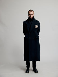 Double-Breasted Wool Cashmere Coat
